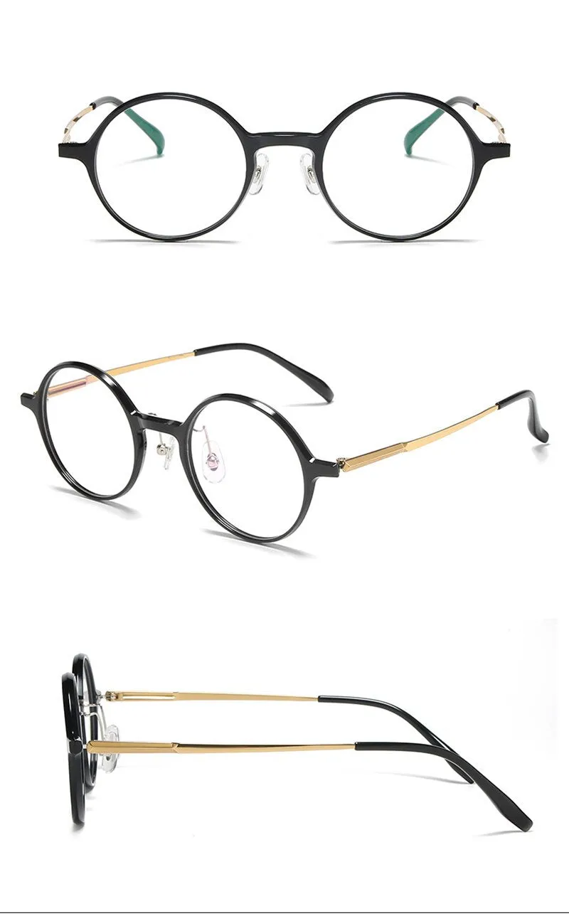 Aissuarvey Full Round Rim Titanium Acetate Frame Eyeglasses Unisex