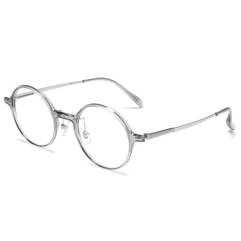 Aissuarvey Full Round Rim Titanium Acetate Frame Eyeglasses Unisex