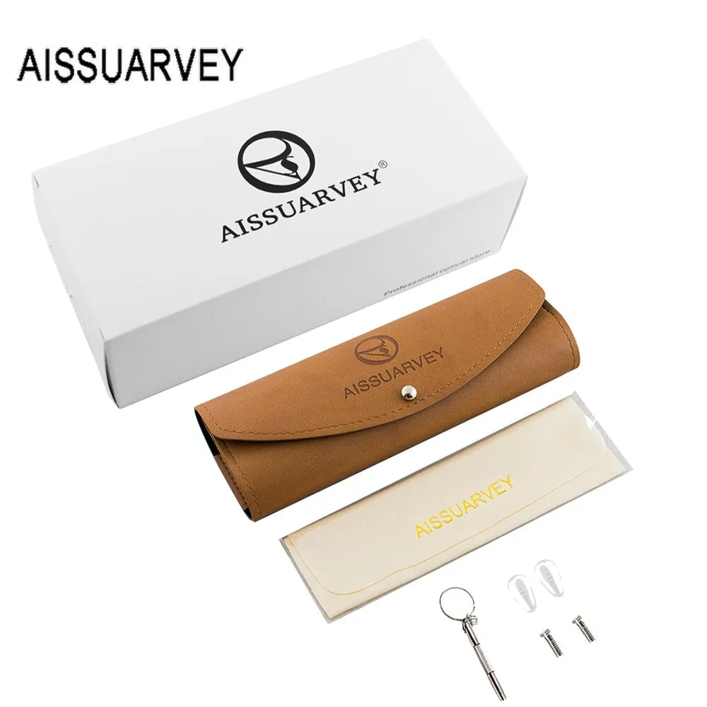 Aissuarvey Full Round Rim Titanium Acetate Frame Eyeglasses Unisex