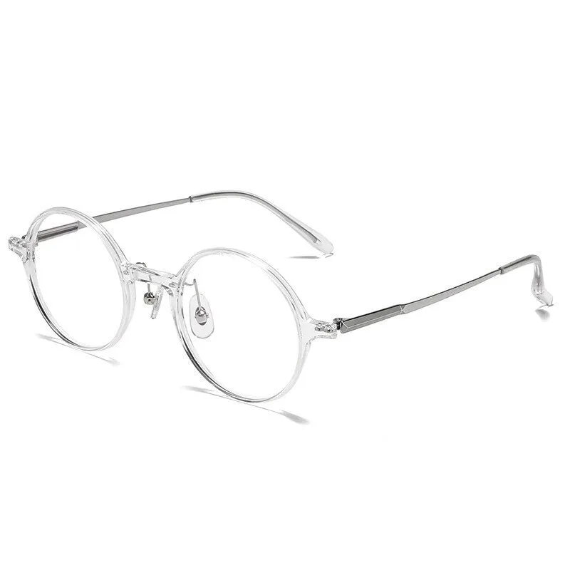 Aissuarvey Full Round Rim Titanium Acetate Frame Eyeglasses Unisex