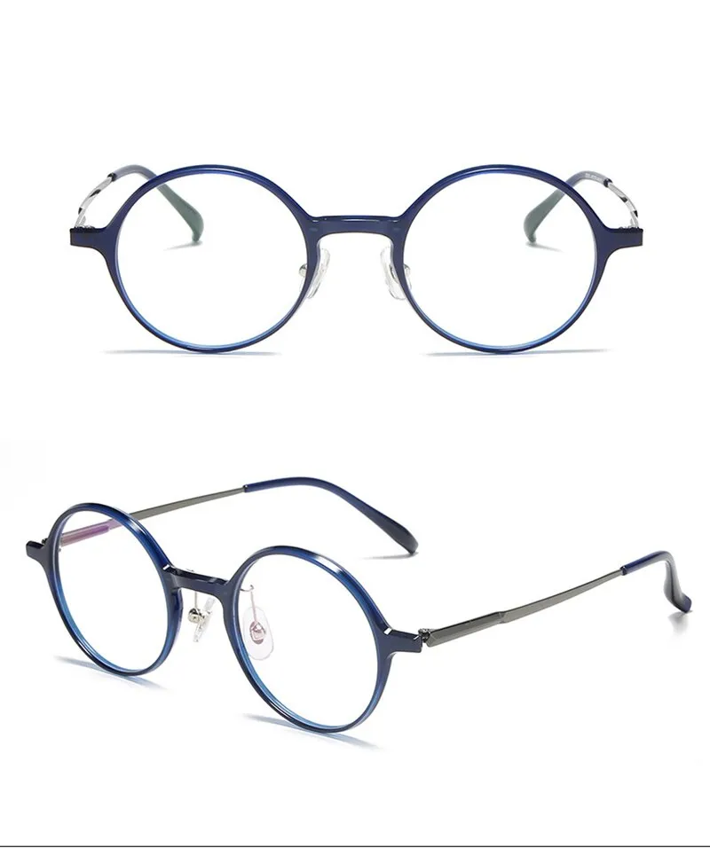 Aissuarvey Full Round Rim Titanium Acetate Frame Eyeglasses Unisex