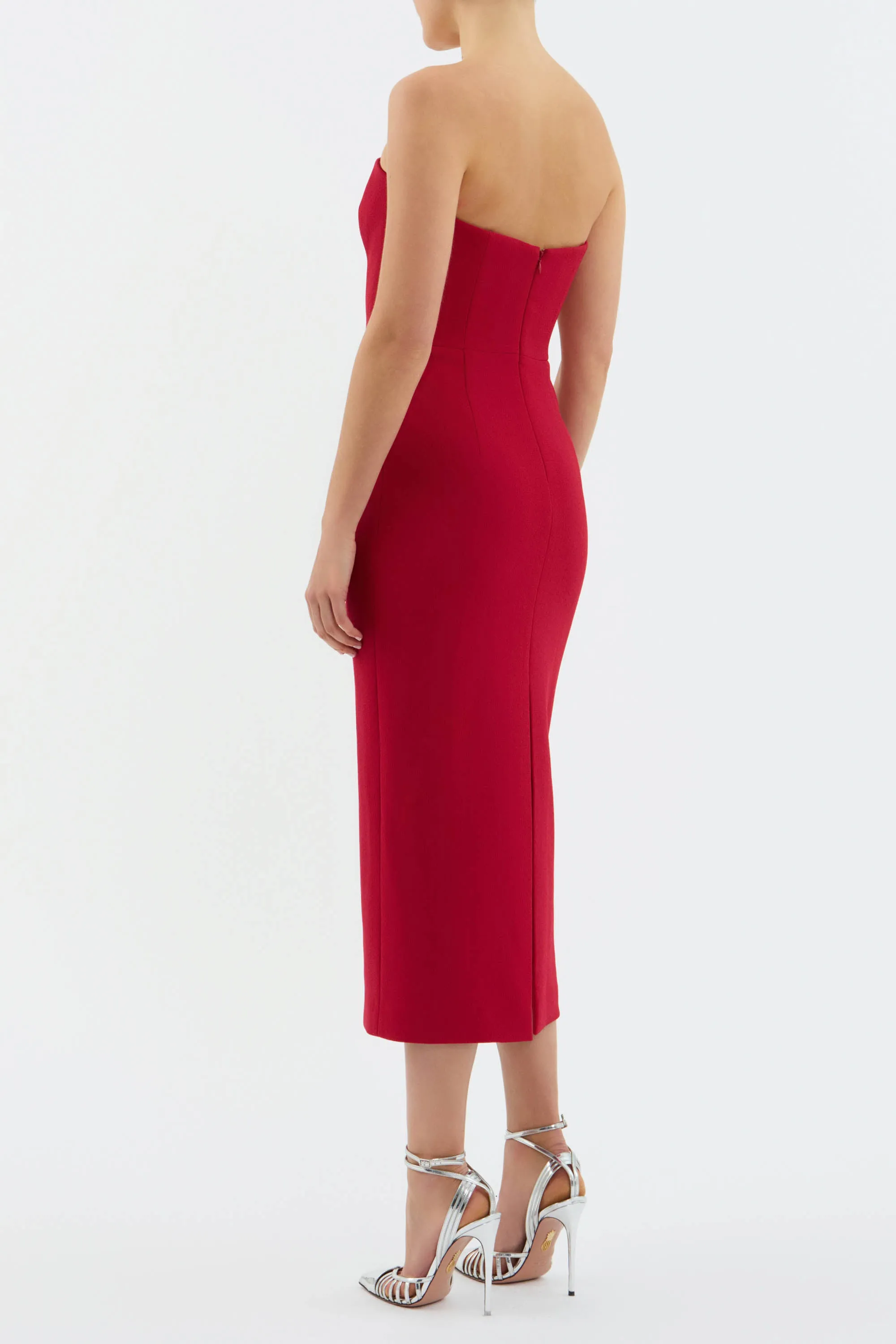 Akari Strapless Midi Dress