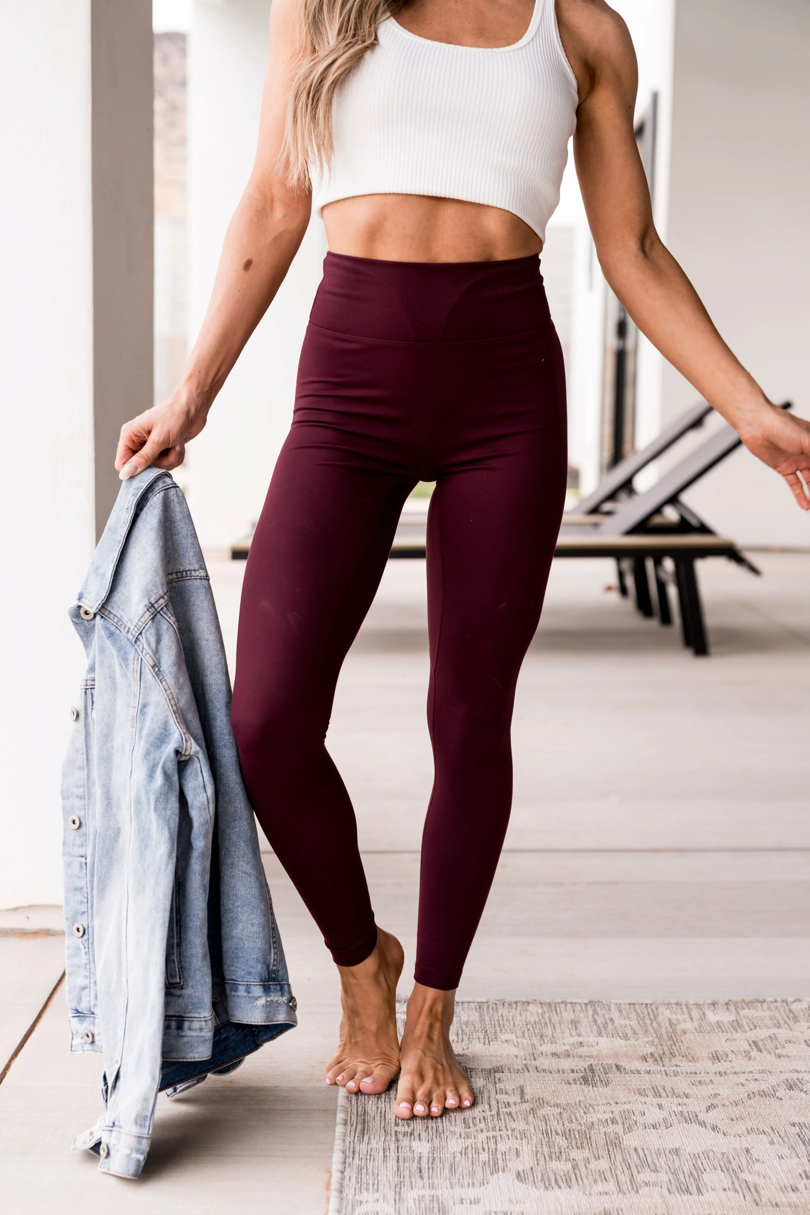 Ampersand Game Changer Leggings (Wine)