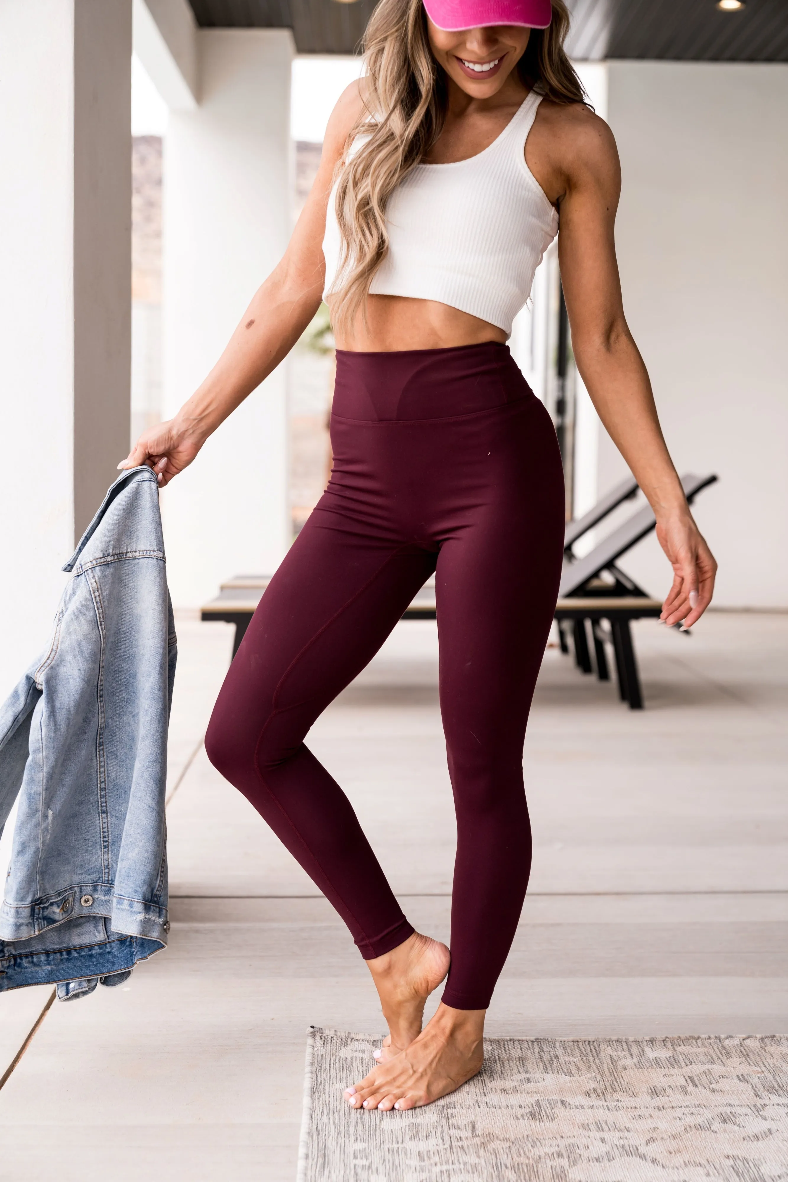 Ampersand Game Changer Leggings (Wine)