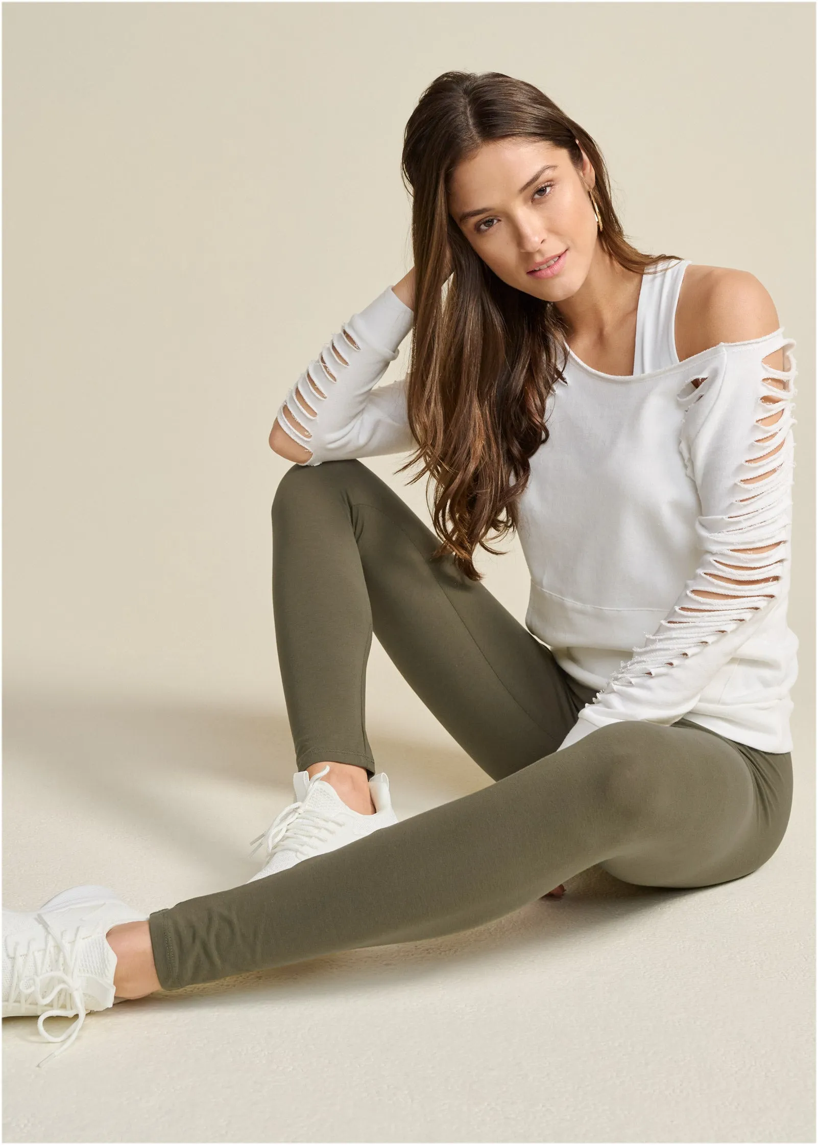 Basic Leggings - Olive