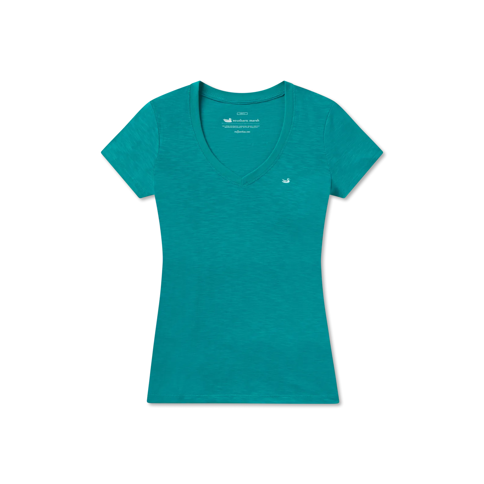 Caroline V-Neck Tee - Slub