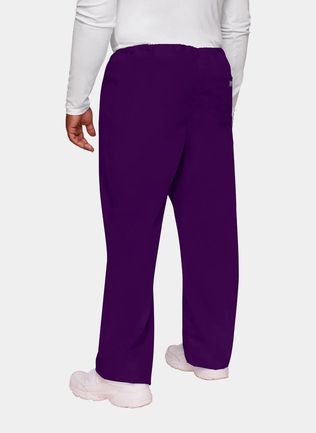 Cherokee Unisex Drawstring Scrub Trousers - Eggplant