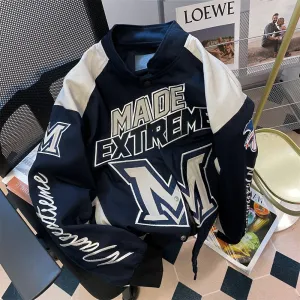 Chic Letter Printed Motocycle Jacket