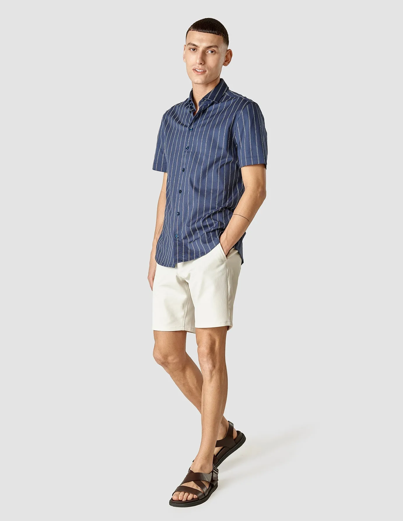 Classic Short Sleeve Shirt Deep Ocean