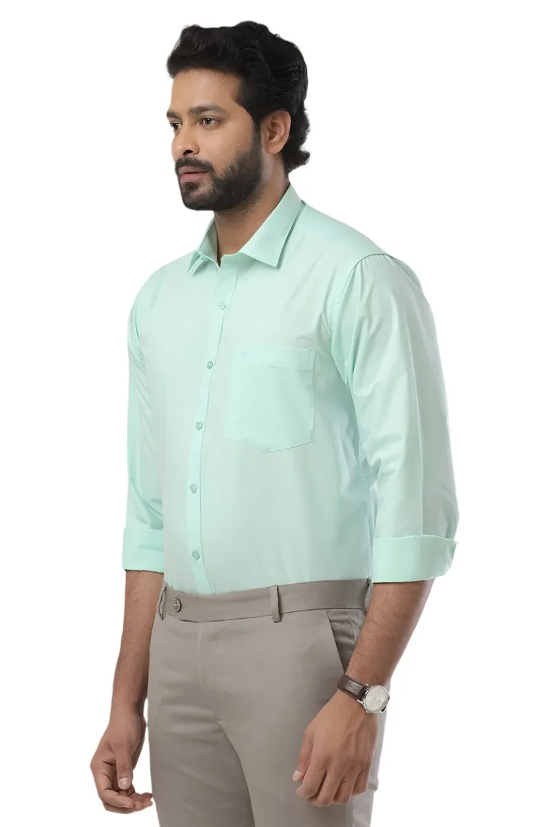 Denmark - Turquoise Green Formal Shirts for Men | Ariser