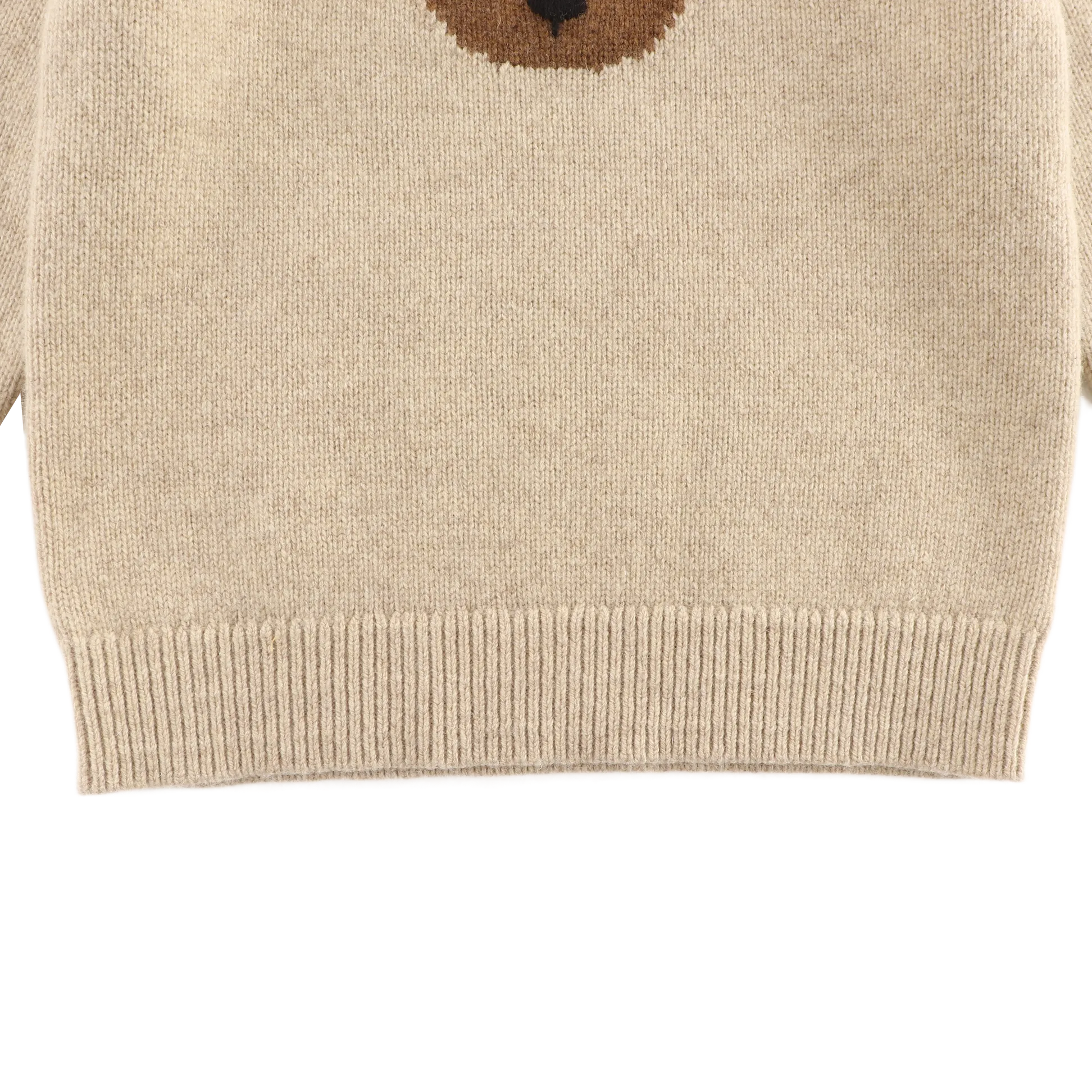 Denn Merino Wool Sweater | Bear | Biscotti Melange