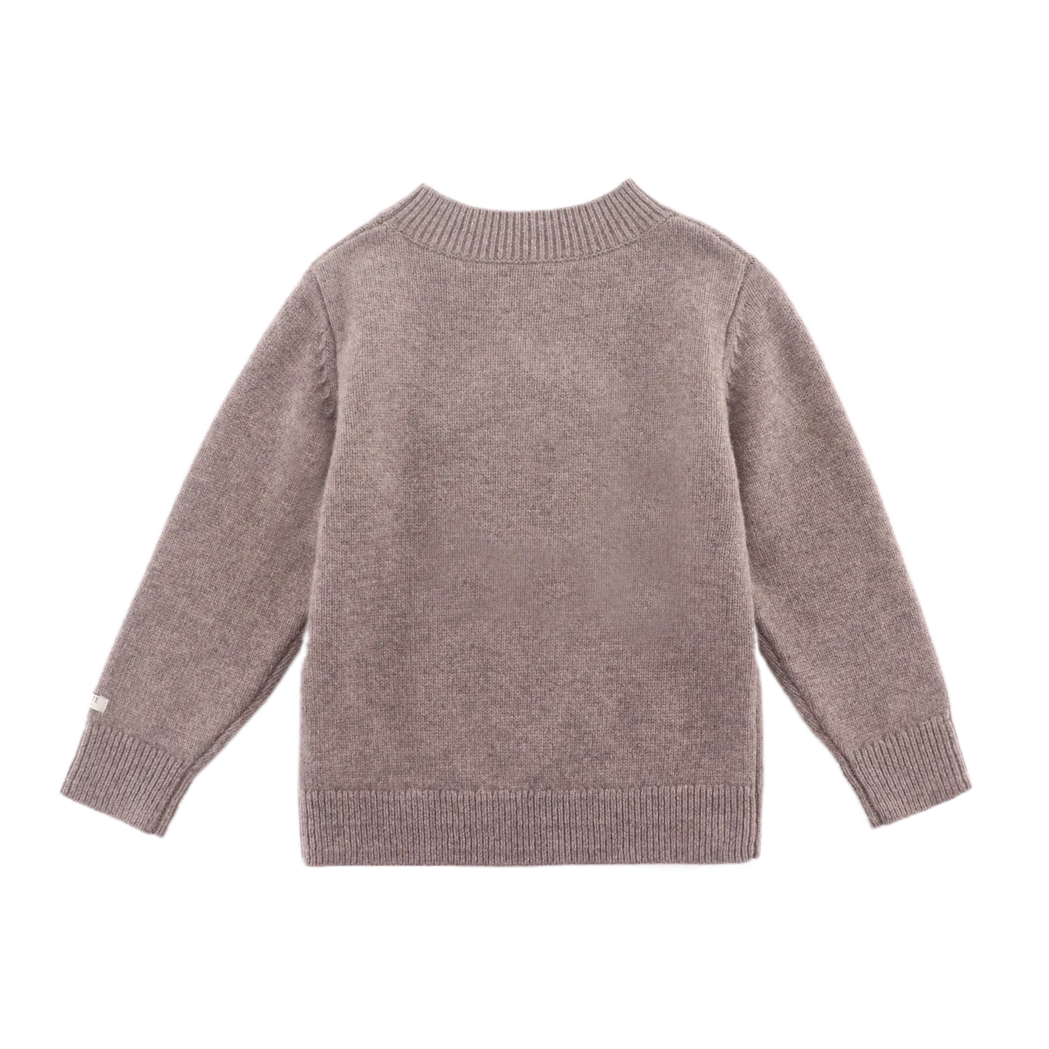 Denn Merino Wool Sweater | Leo | Dark Taupe Melange