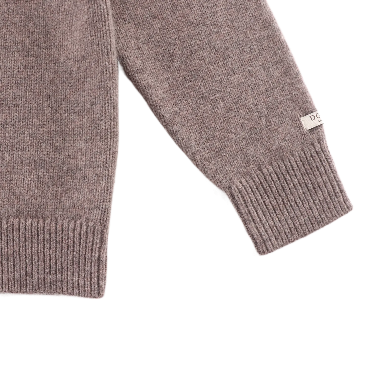 Denn Merino Wool Sweater | Leo | Dark Taupe Melange