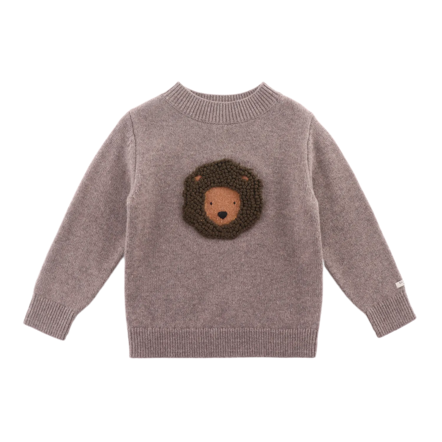 Denn Merino Wool Sweater | Leo | Dark Taupe Melange