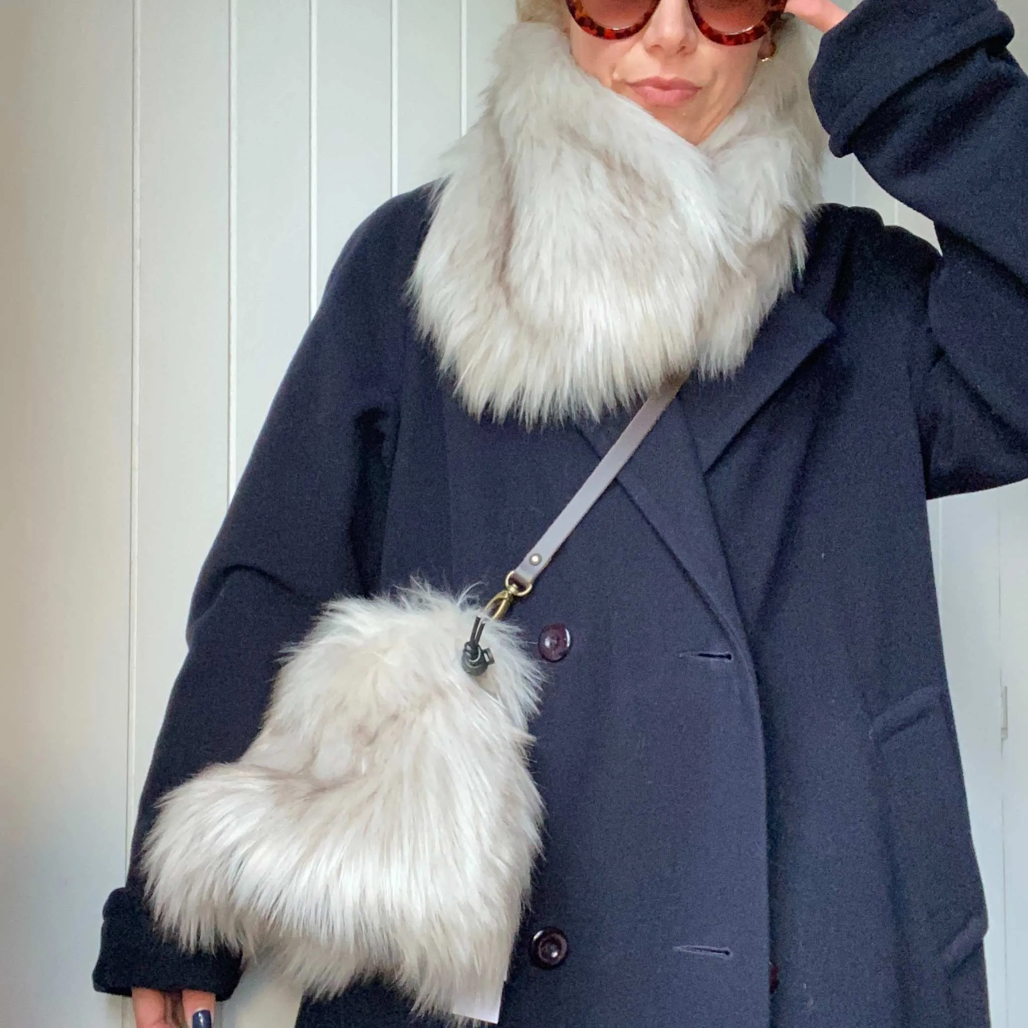 Faux Fur and Teddy scarf