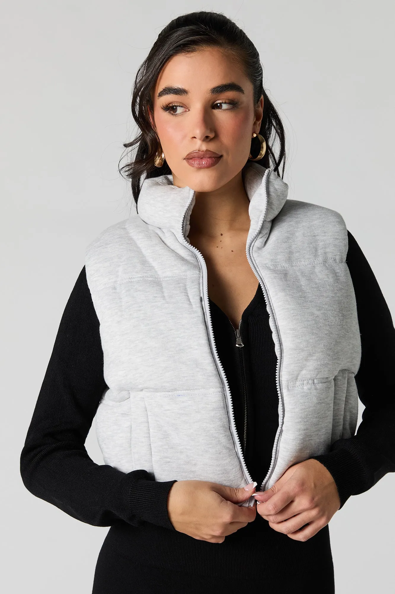 Fleece Puffer Vest