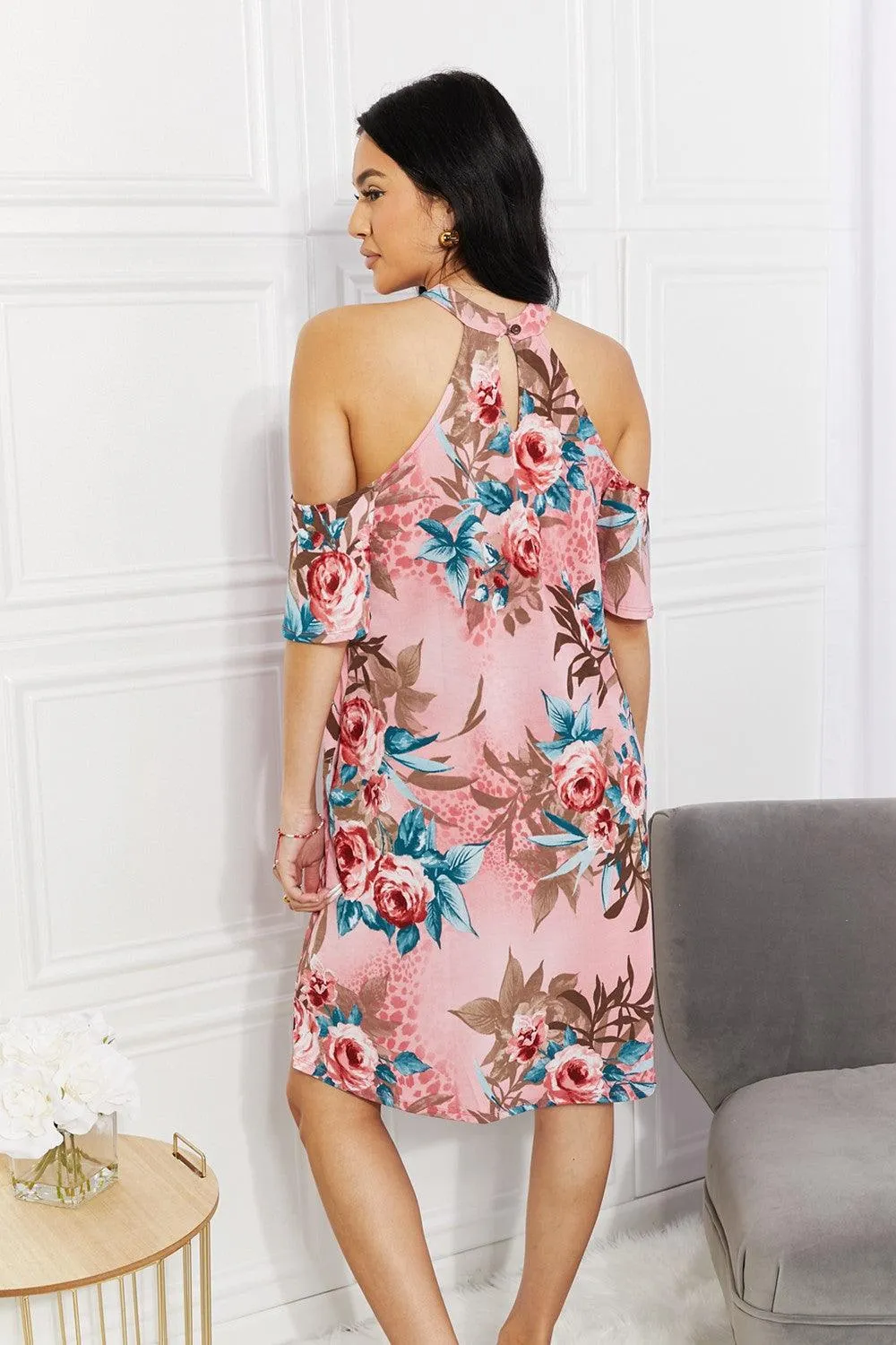 Full Size Cold-Shoulder Dress