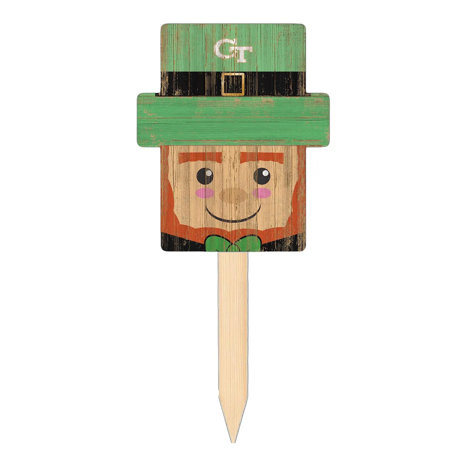 Georgia Tech Yellow Jackets Leprechaun Yard Stake