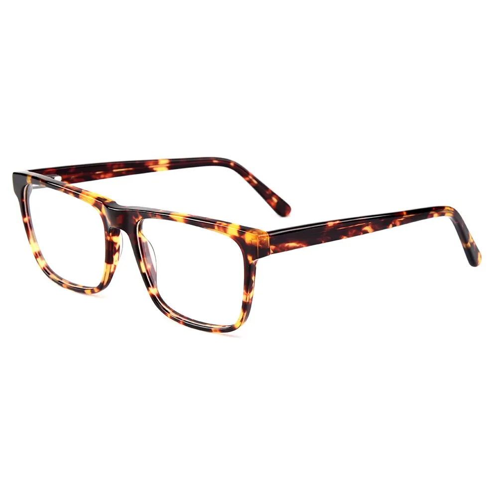 Gmei Unisex Eyeglasses Acetate Square Full Rim With Spring Hinges Yh6023