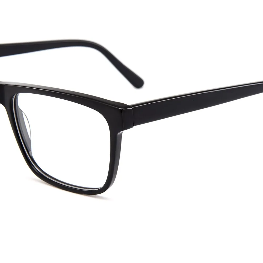 Gmei Unisex Eyeglasses Acetate Square Full Rim With Spring Hinges Yh6023