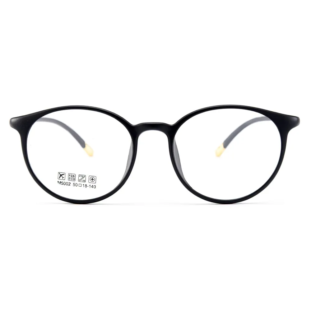 Gmei Women's Eyeglasses Ultra-Light Tr90 Plastic Round M5002