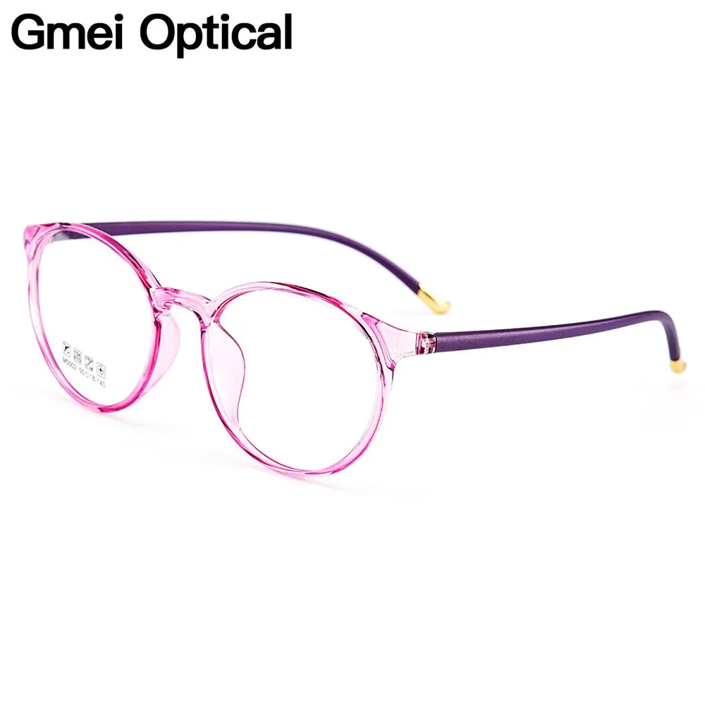 Gmei Women's Eyeglasses Ultra-Light Tr90 Plastic Round M5002