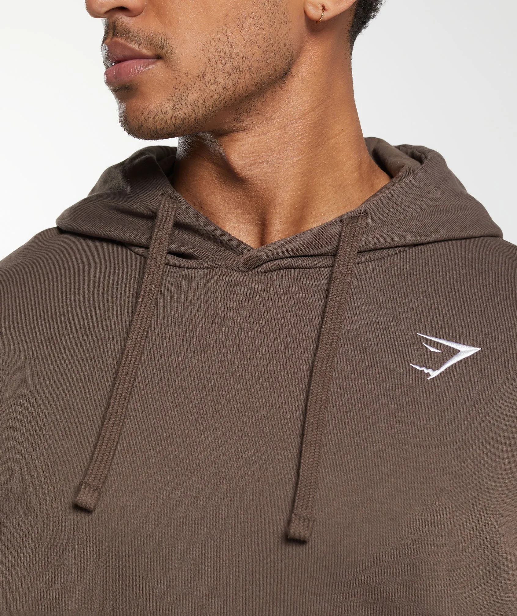 Gymshark Crest Oversized Hoodie - Walnut Brown