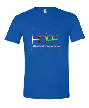 Hope Progress Pride Tee - Royal Blue