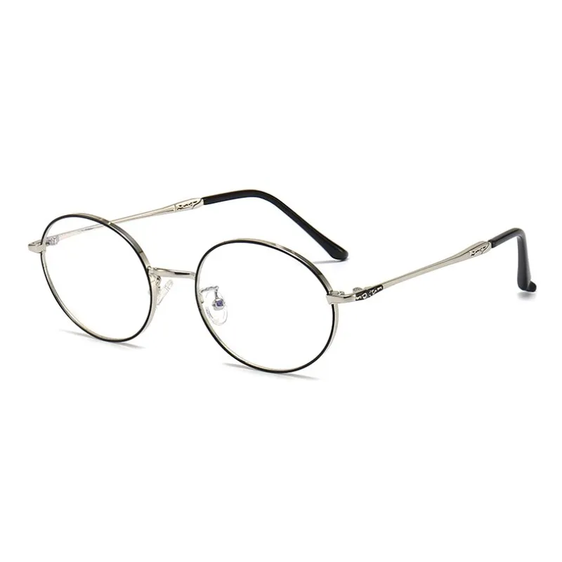 Hotochki Unisex Full Rim Oval Stainless Steel Alloy Eyeglasses L2226