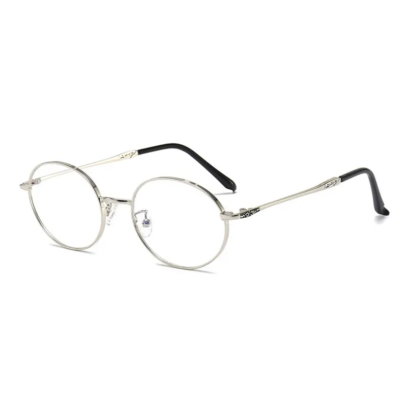 Hotochki Unisex Full Rim Oval Stainless Steel Alloy Eyeglasses L2226