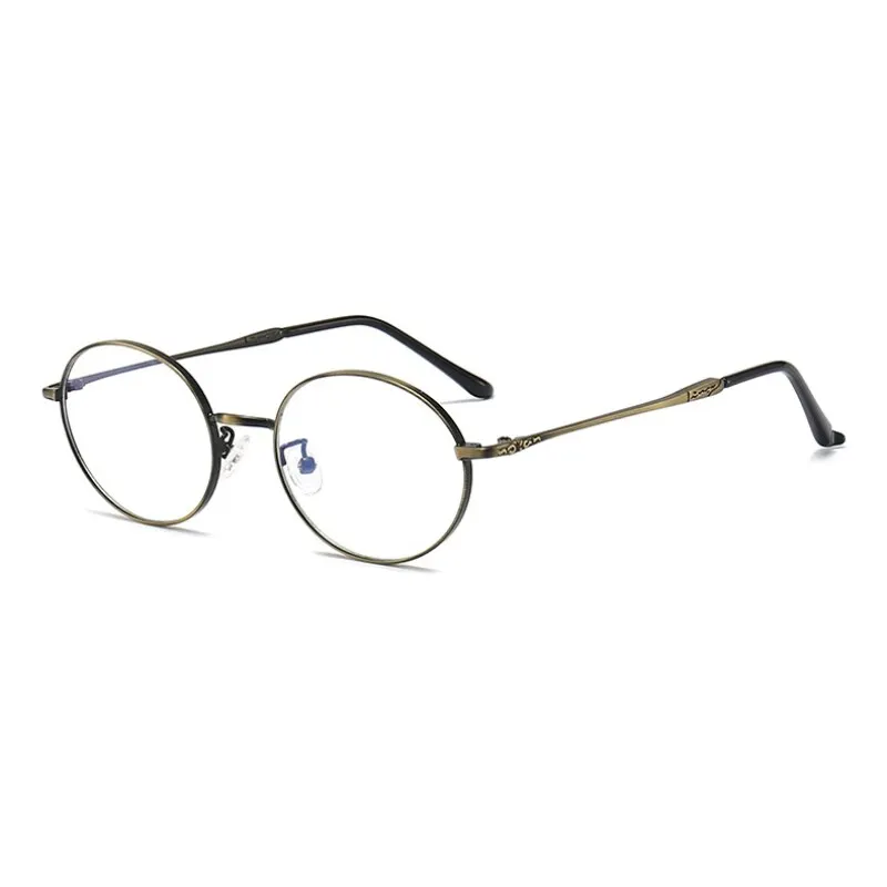 Hotochki Unisex Full Rim Oval Stainless Steel Alloy Eyeglasses L2226