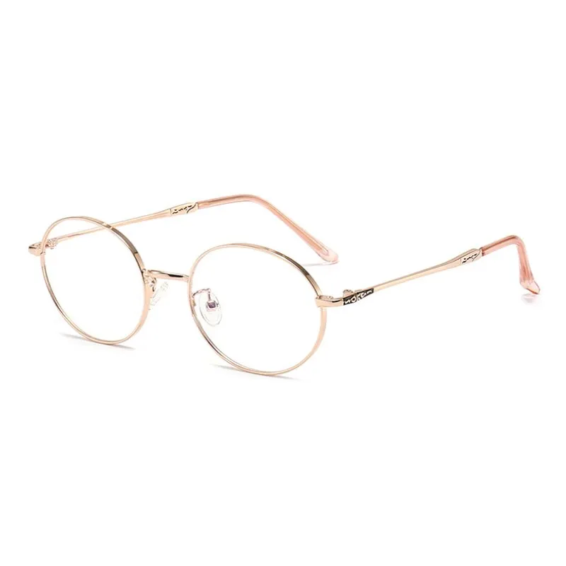 Hotochki Unisex Full Rim Oval Stainless Steel Alloy Eyeglasses L2226