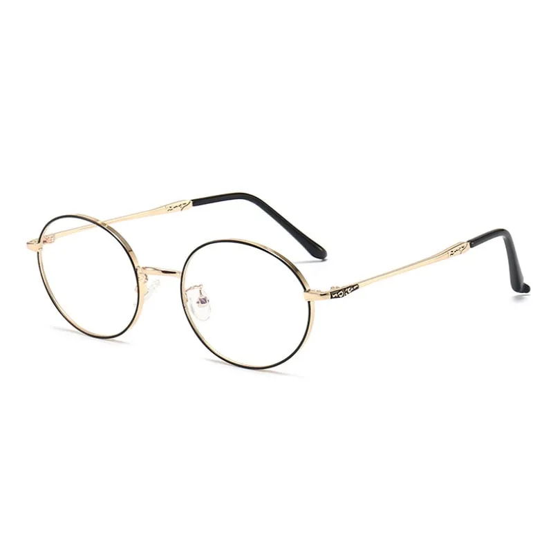 Hotochki Unisex Full Rim Oval Stainless Steel Alloy Eyeglasses L2226