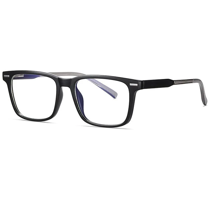 Hotochki Unisex Full Rim Square PC Plastic Resin Frame Eyeglasses 2323