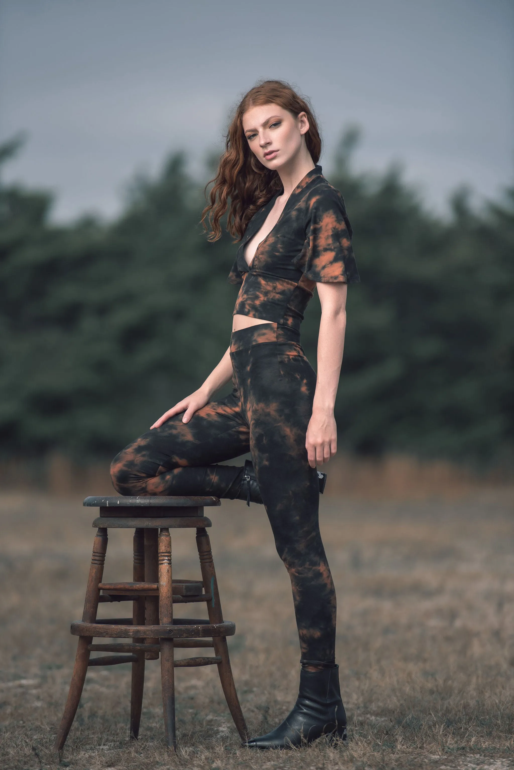 Jules "stacked" bamboo jersey leggings