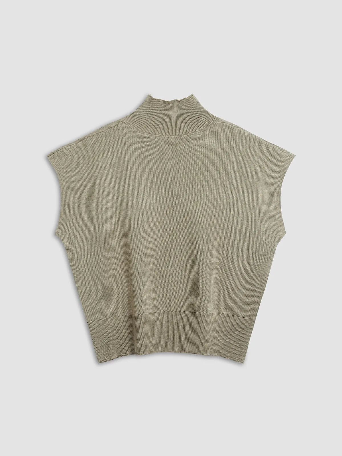 Leisurely Solid Graceful Pullover Sweater Vest