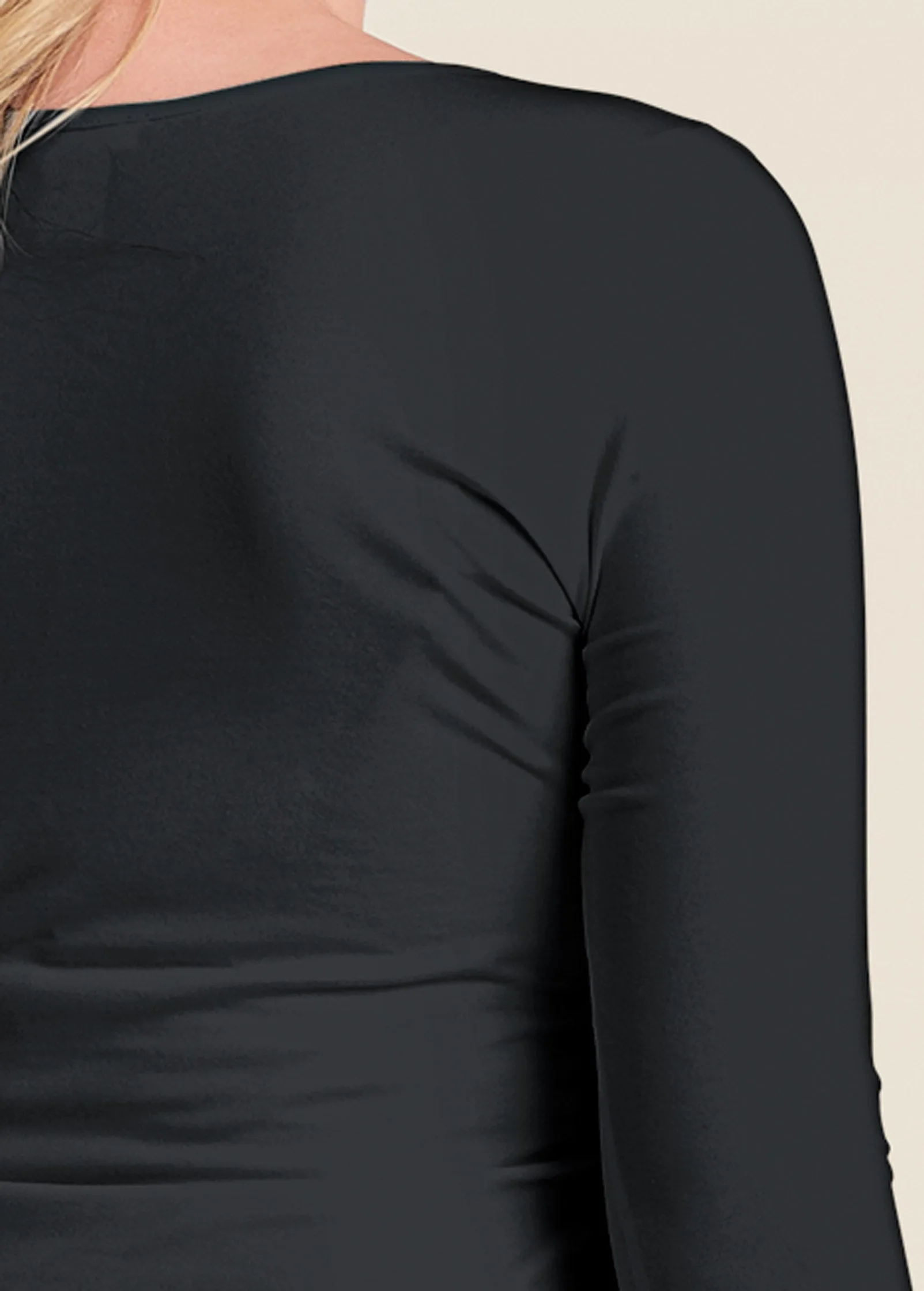 Long Sleeve Long And Lean Tee - Black