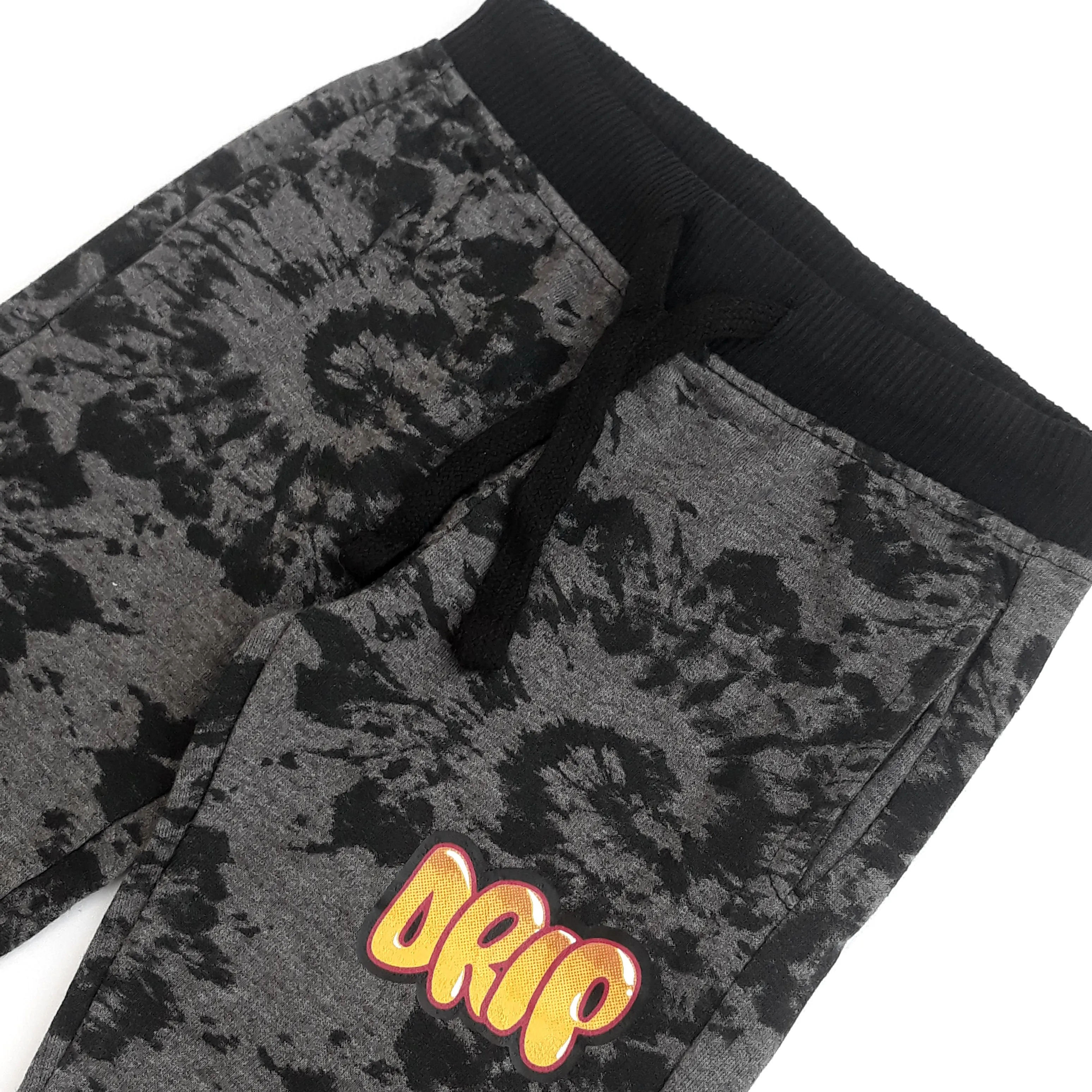 PR - Kids 'Charcoal' Tie-Dye Graphic Fleece Trouser PR531