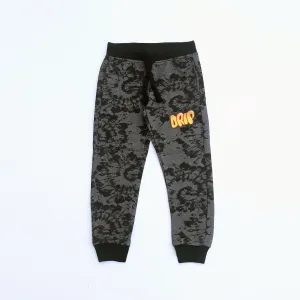 PR - Kids 'Charcoal' Tie-Dye Graphic Fleece Trouser PR531