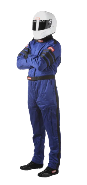 RaceQuip One Piece Multi Layer Fire Suit - Blue - Medium - 120023