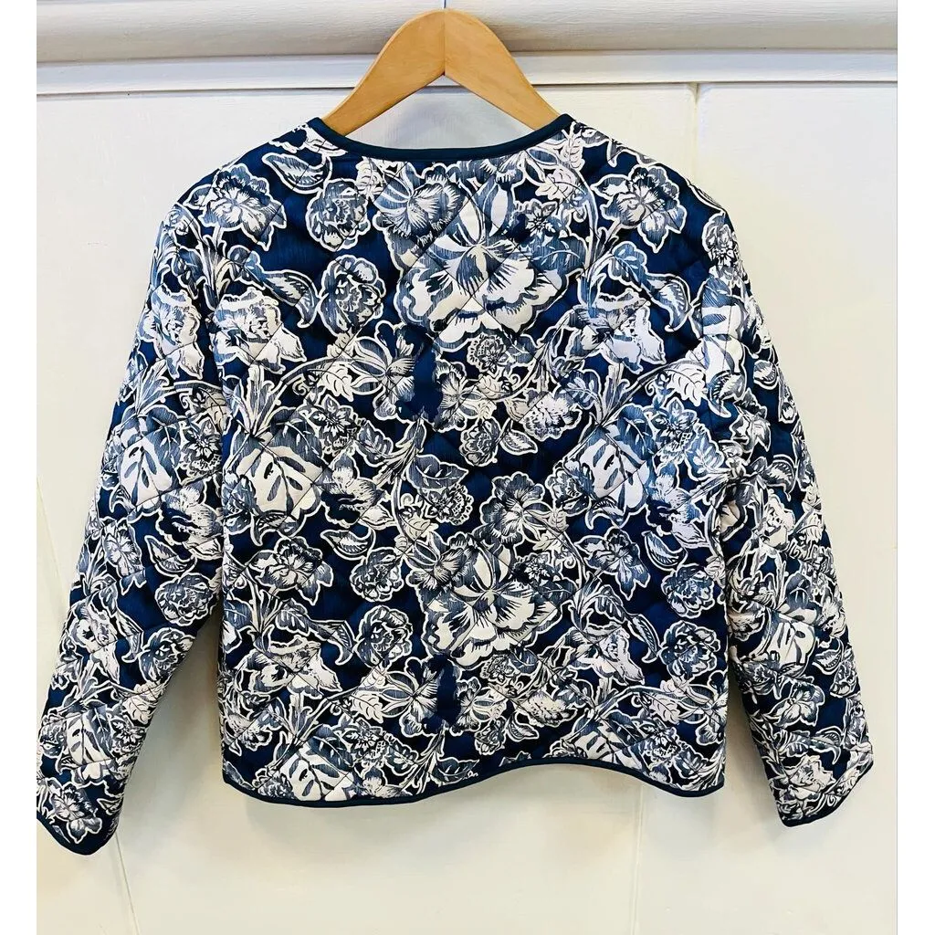 Rachel Zoe Floral Quilted Jacket - Size Large