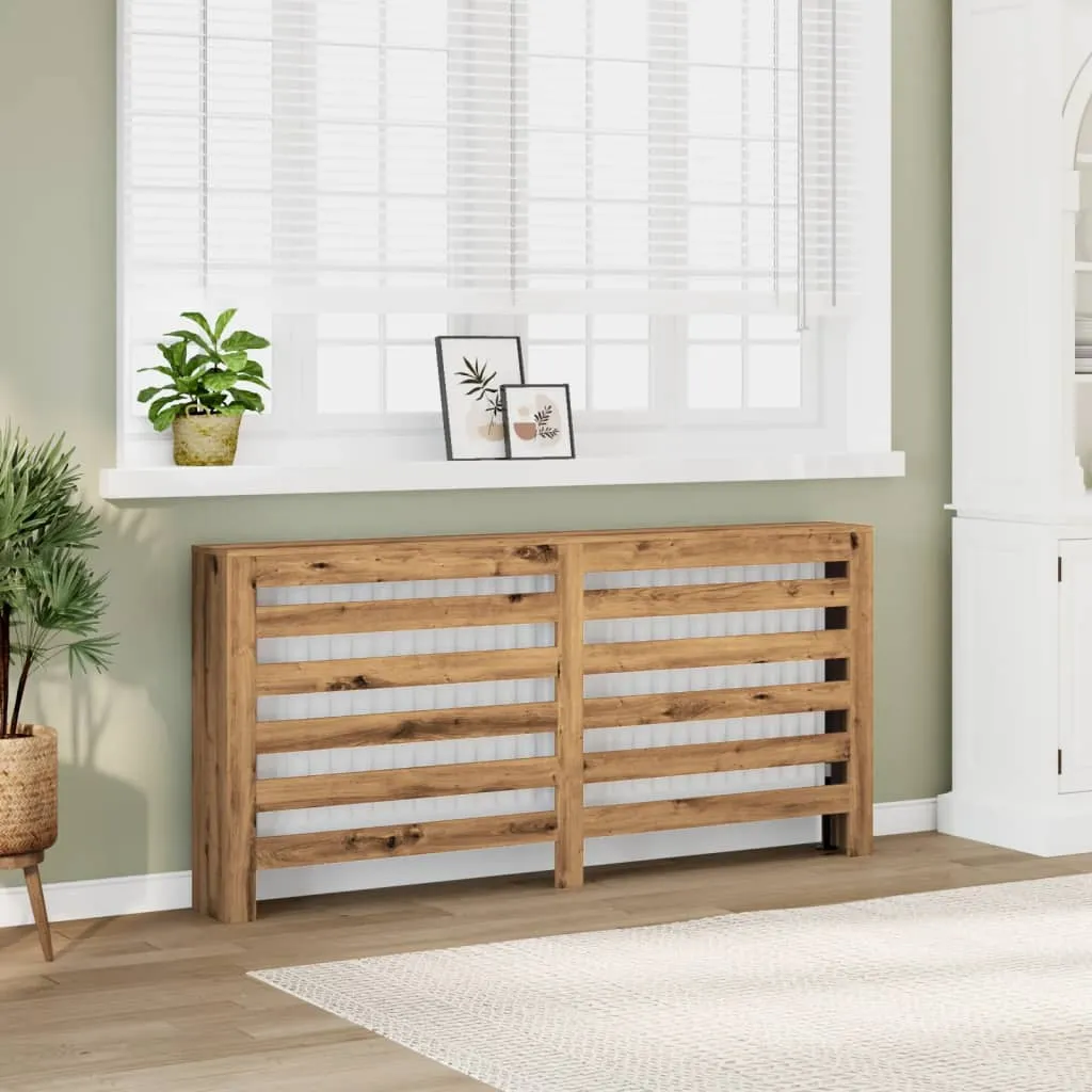 Radiator Cover Artisian Oak 175x20x82 cm Engineered Wood