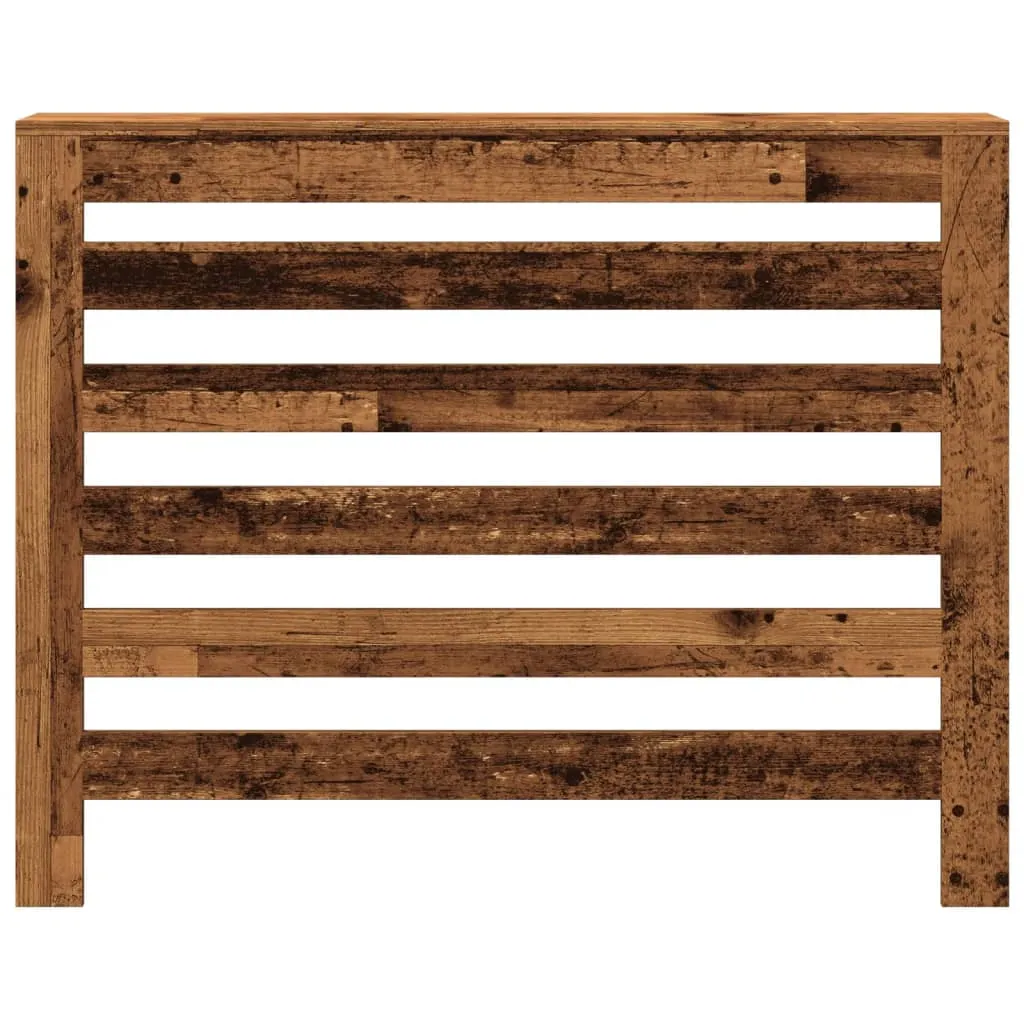 Radiator Cover Old Wood 104x20x82 cm Engineered Wood