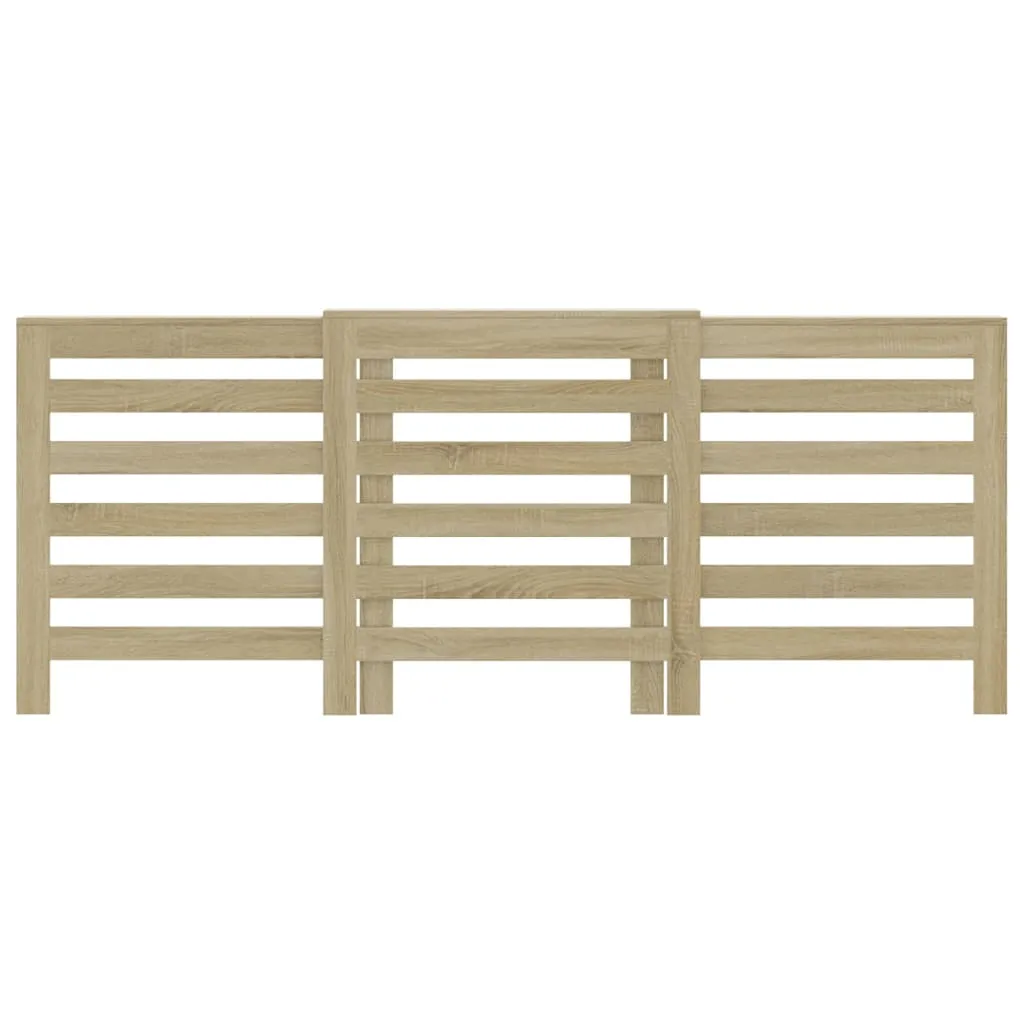 Radiator Cover Sonoma Oak 205x21.5x83.5 cm Engineered Wood