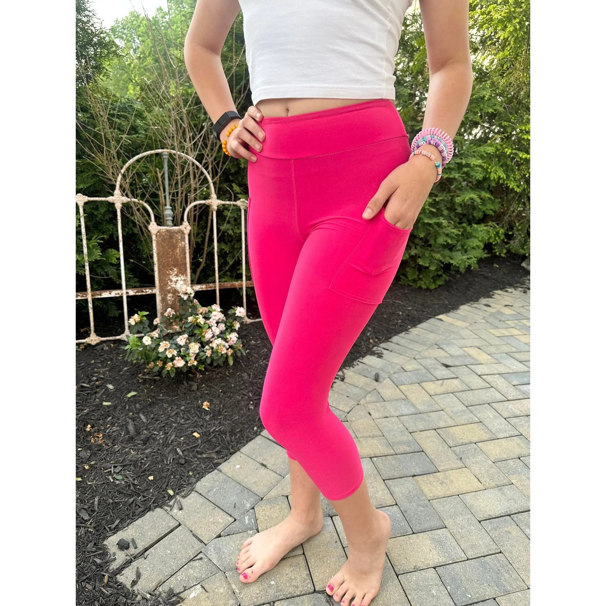 *Ready to Ship | Hot Pink CAPRI Collection  - Luxe Leggings by Julia Rose®