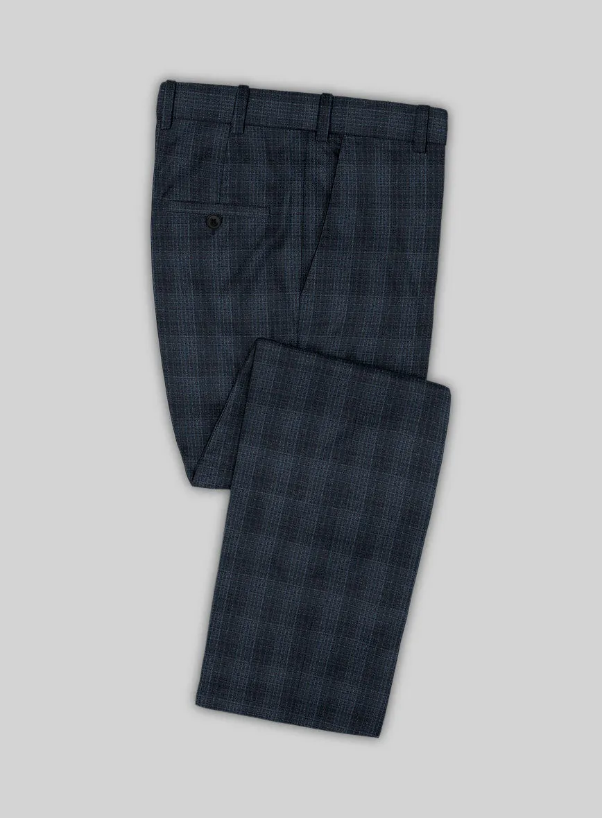 Reda Faruco Blue Checks Wool Suit