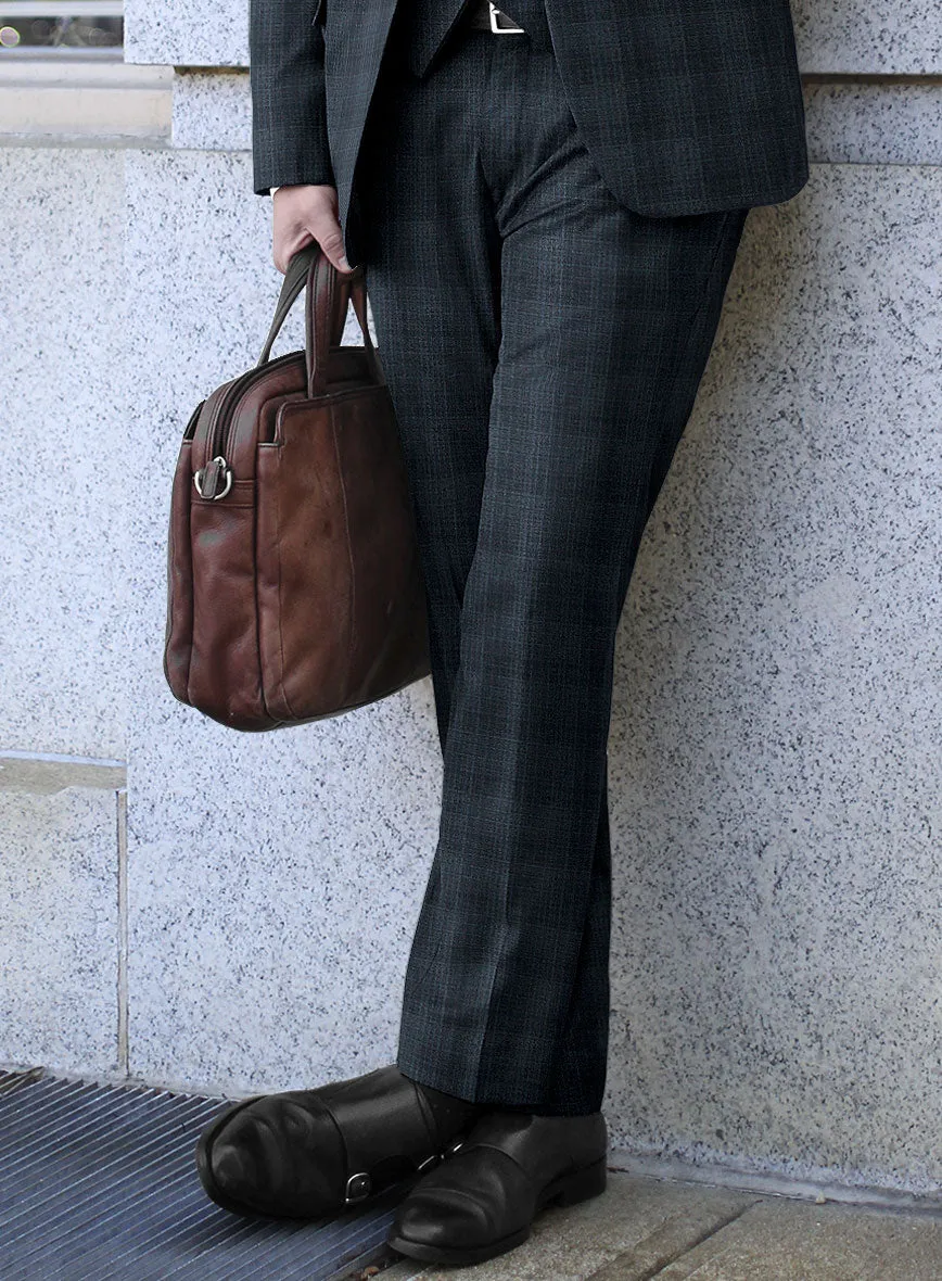 Reda Faruco Blue Checks Wool Suit