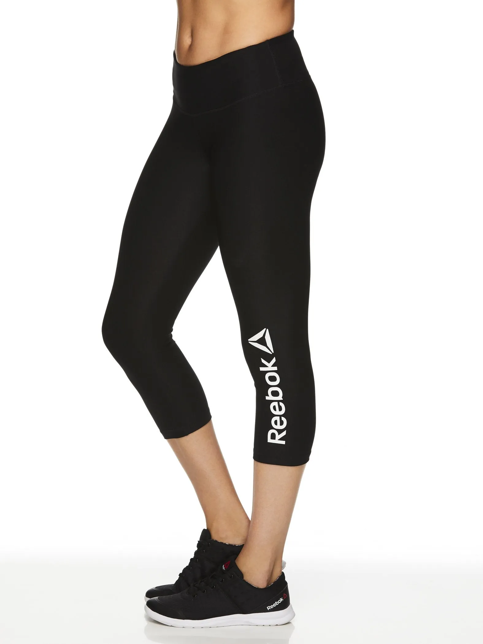 Reebok Women's Quick Capri Branded Leggings