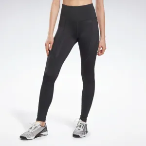 Reebok Workout Ready Pant Program High Rise Women Training Tight Night Black