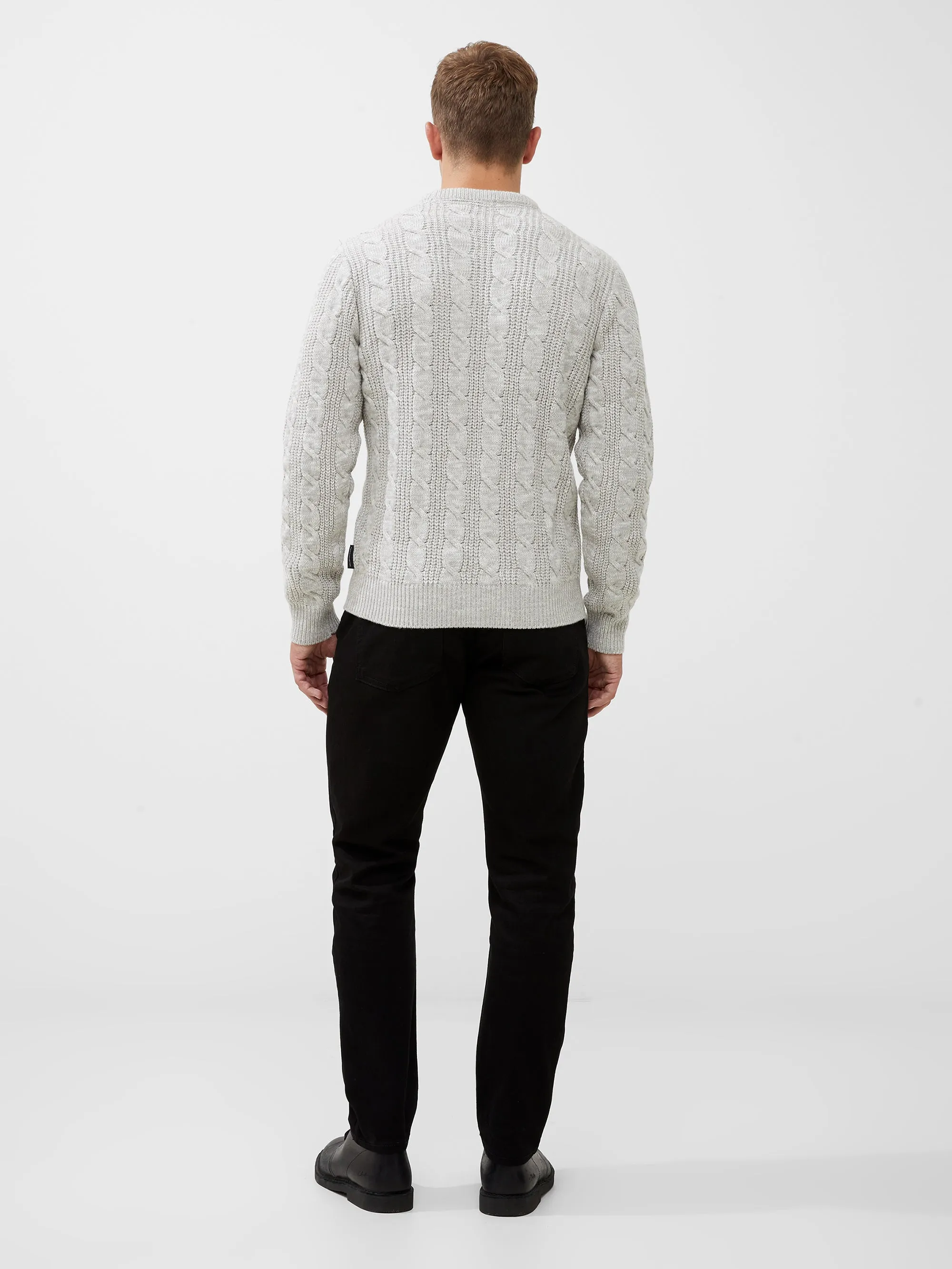 Soft Cable Knit Crew Neck Jumper